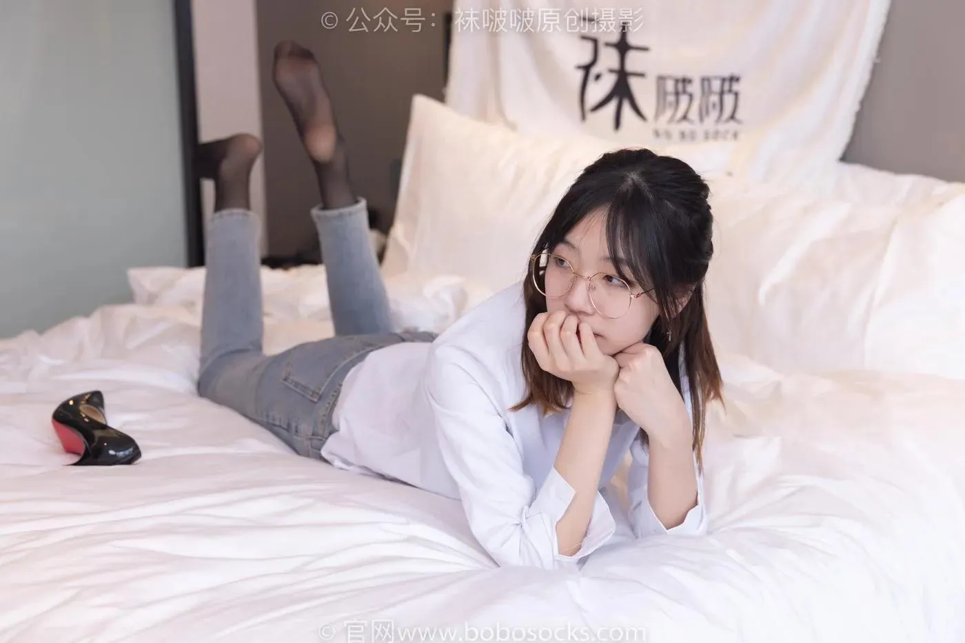 [BoBoSocks袜啵啵]NO.181 小甜豆-高跟鞋、黑丝、裤里丝 [134P]插图9